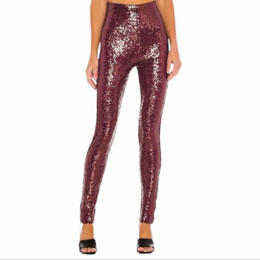 NWT Commando Sequins Leggings in Wine